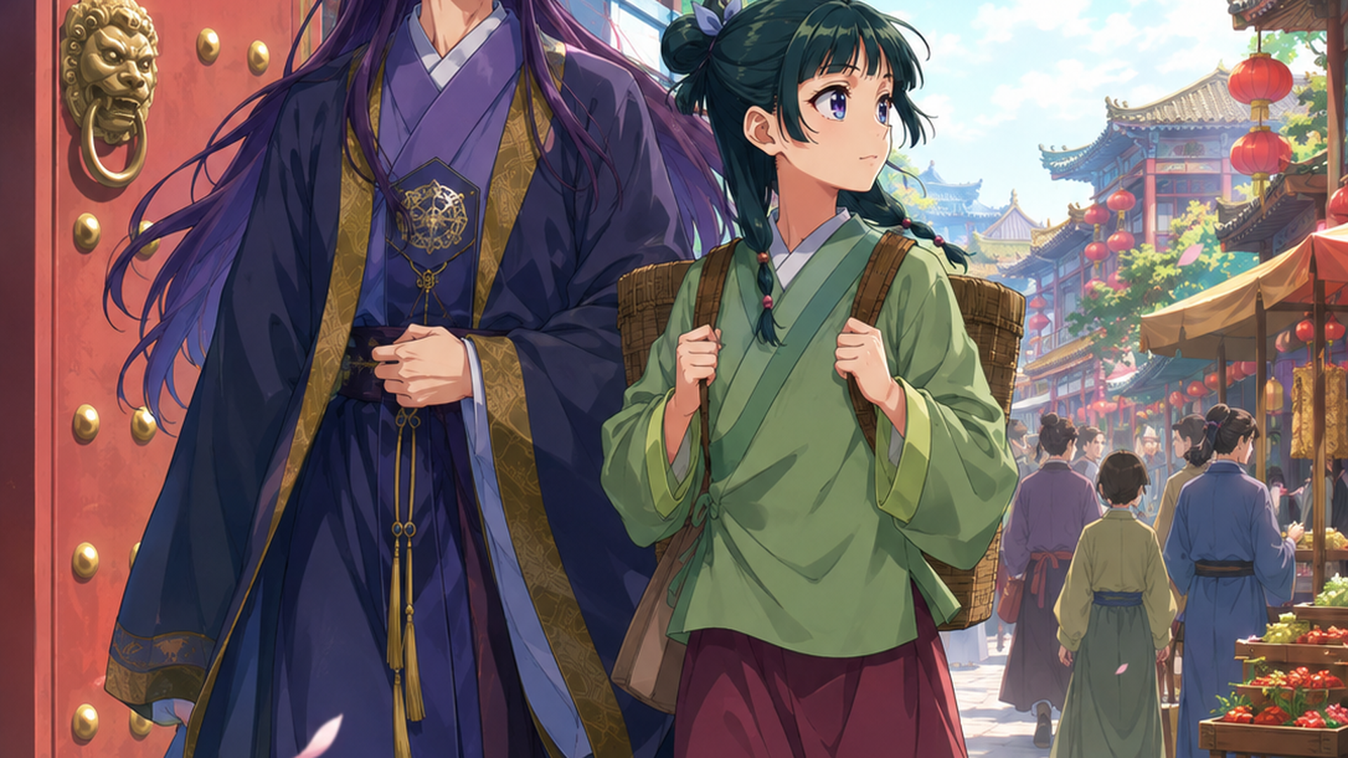 薬師風の少女が超ティザーPVと第3期の公式発表資料を机の上で照合する場面