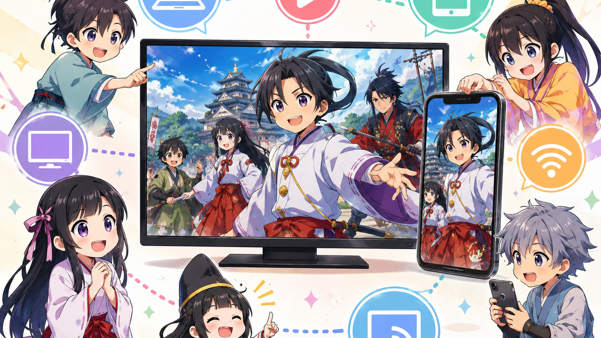 テレビ番組表で逃げ上手の若君第二期の放送局と放送時間を確認するアニメファン