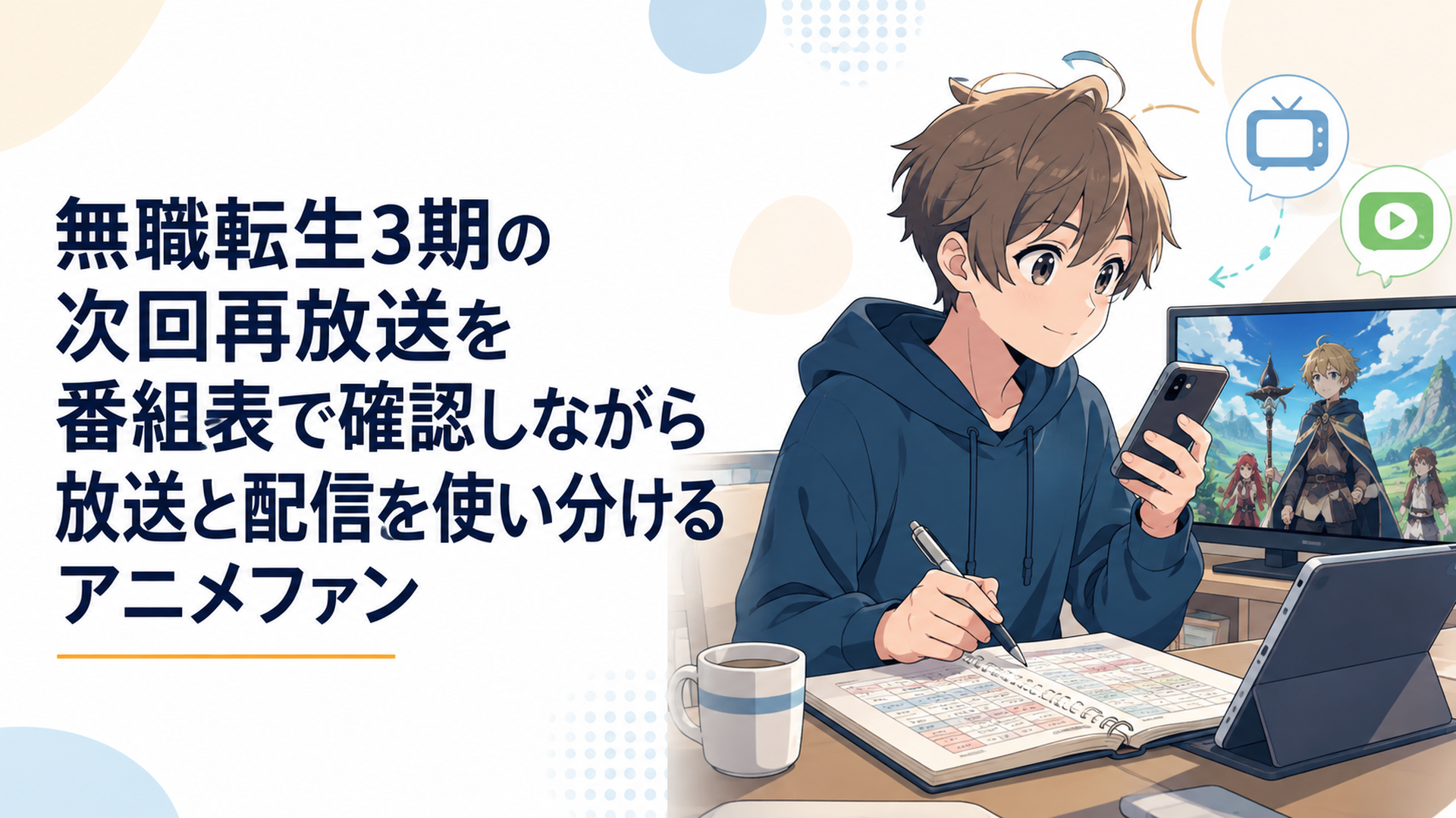 無職転生3期のOP・ED・挿入歌を音楽プレイヤーで聴き比べるアニメファン