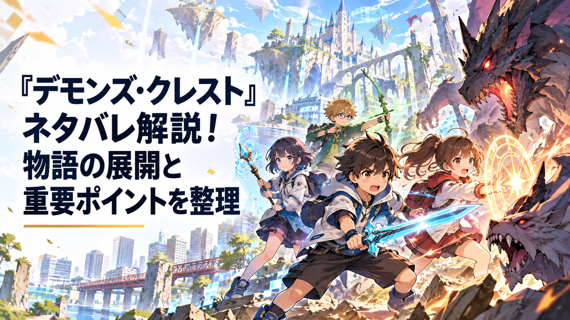 現実世界とVRMMORPGが融合したアルテアで仲間と怪物に向き合う小学6年生たち