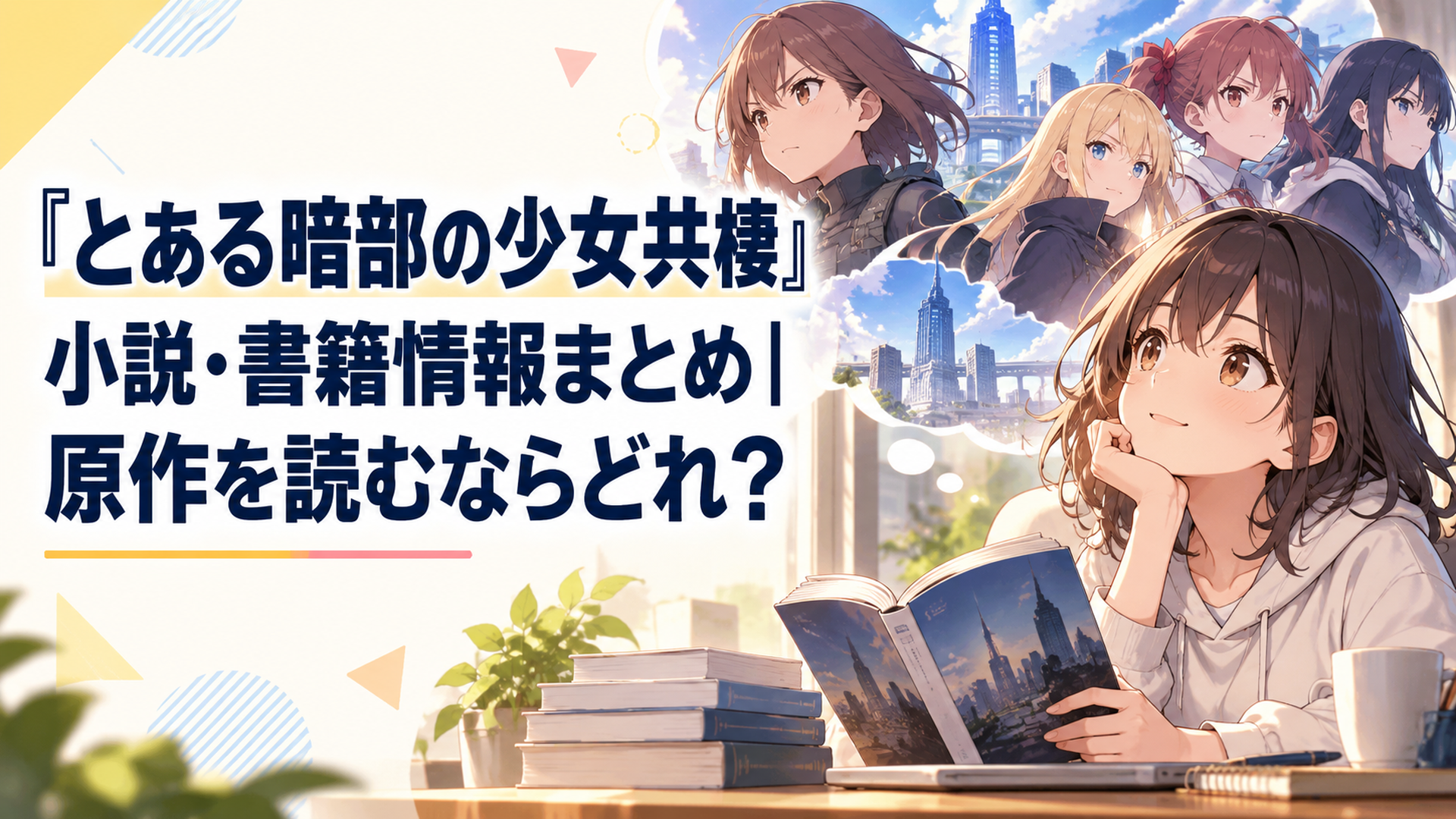 電撃文庫の小説を手に取り学園都市の暗部で活動するアイテムの少女たちを思い浮かべるアニメファン