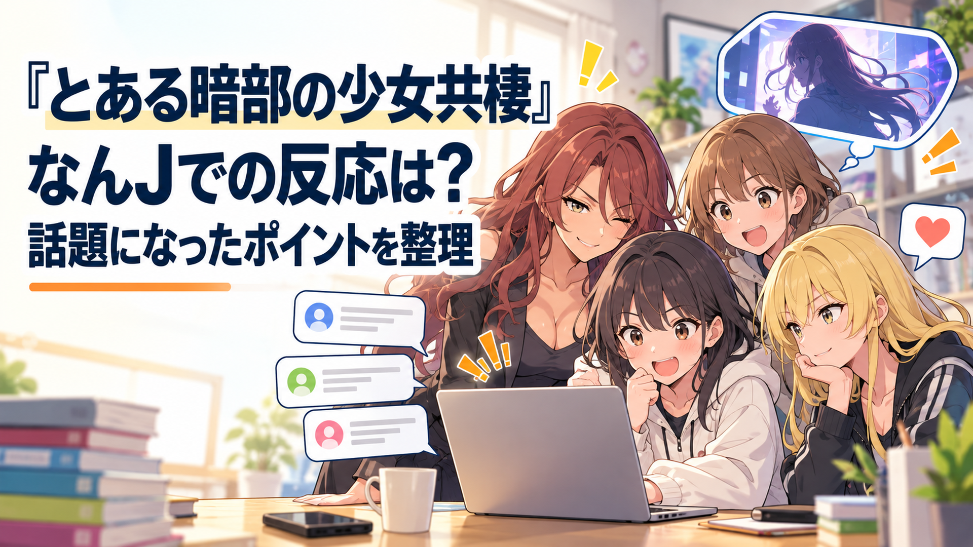 麦野沈利たちアイテムのアニメ化を前に匿名掲示板やコメント欄の反応を確認するアニメファン