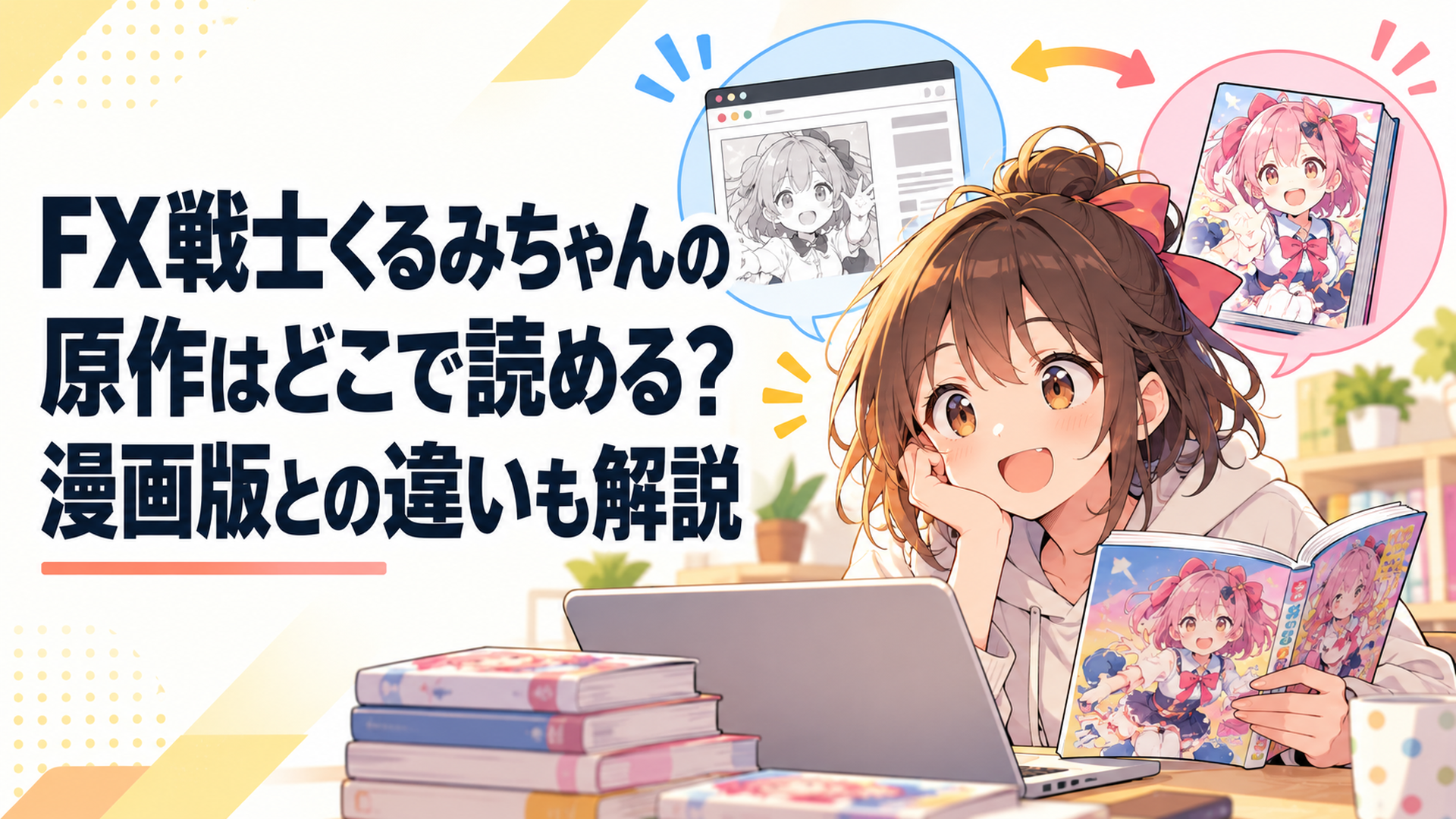 FX戦士くるみちゃんの新都社Web版と商業漫画版を見比べるアニメファン